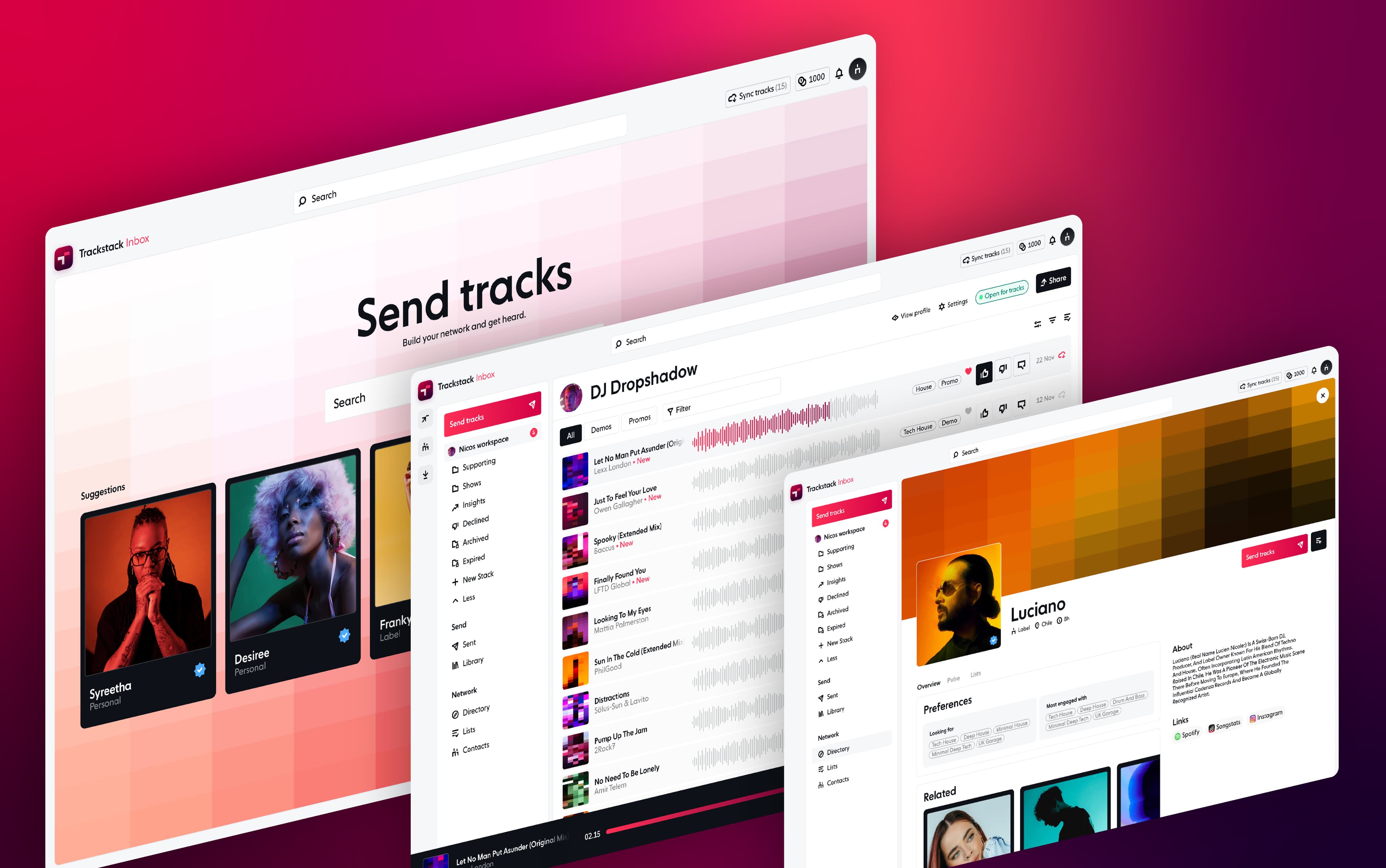 One link. Every demo, promo, and relationship in one place.