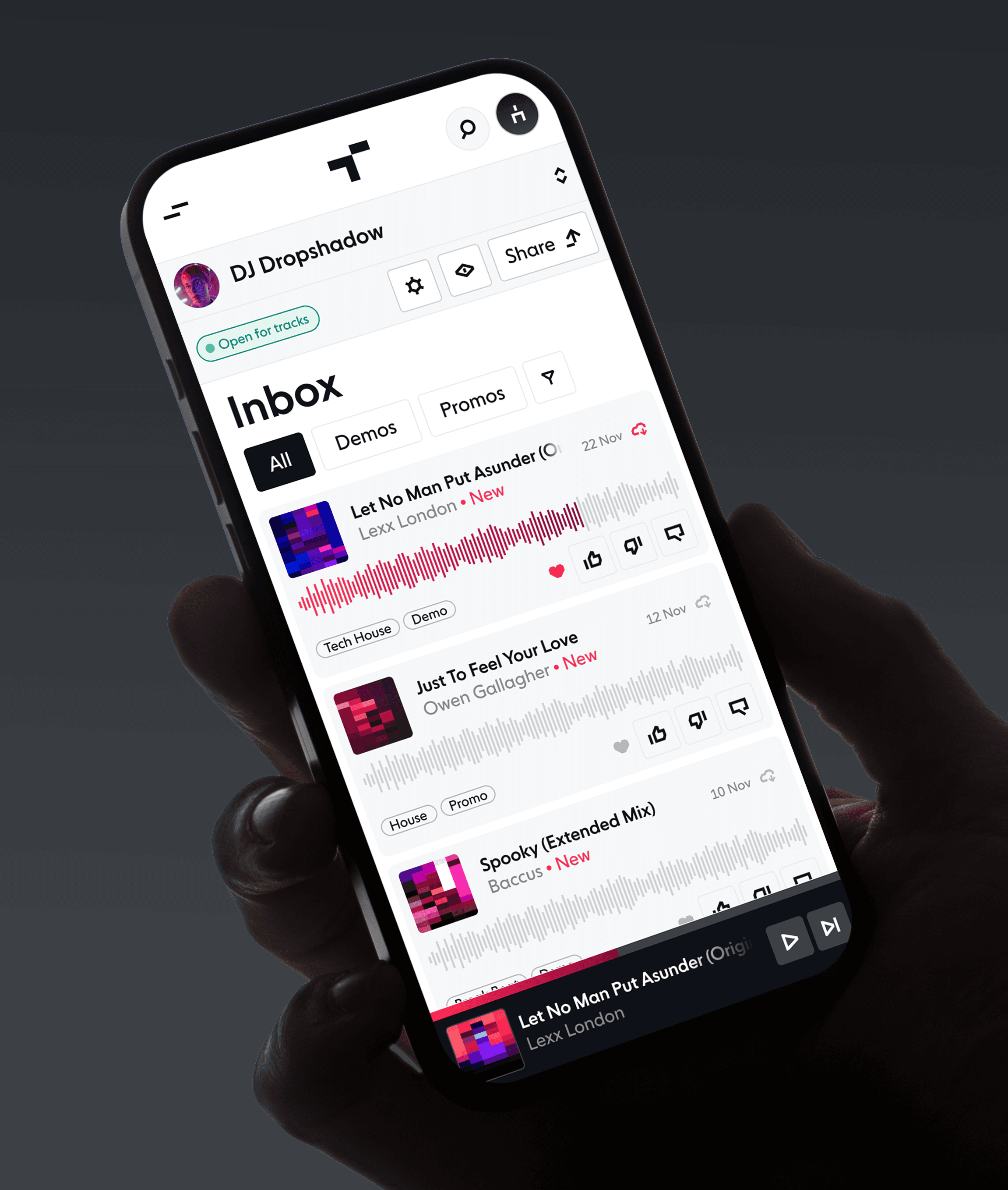 One link. Every demo, promo, and relationship in one place.